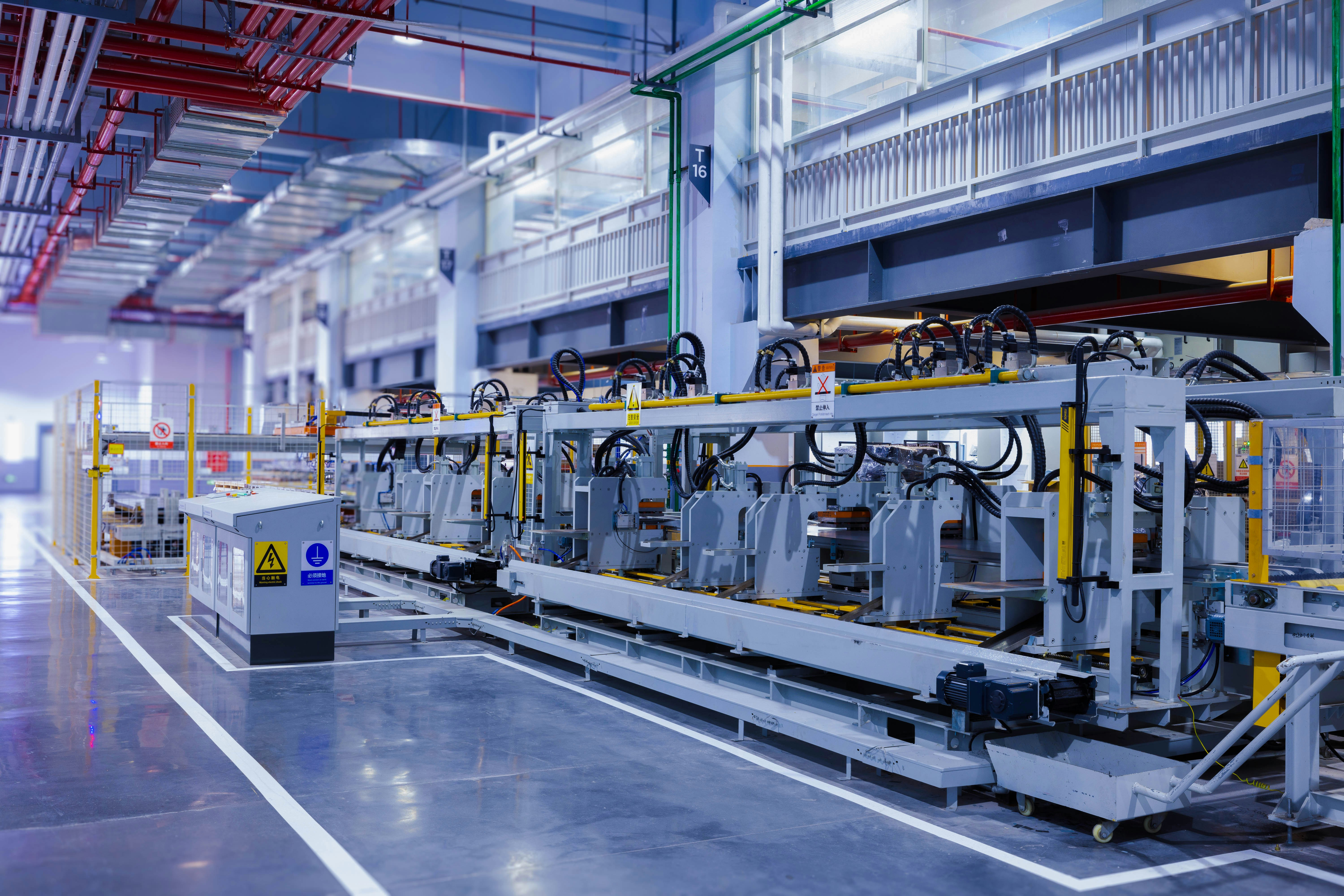 Illustration — ligne de production industrielle
